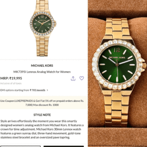 Michael Kors Lennox First Copy Watc-h Luxury Timepiece
