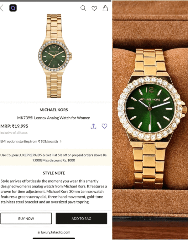 Michael Kors Lennox First Copy Watc-h Luxury Timepiece